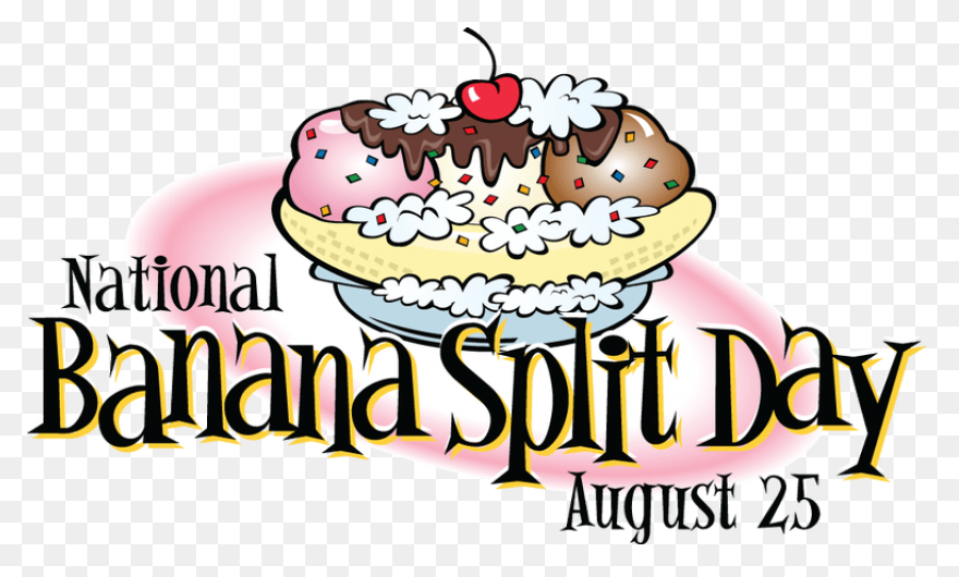 Banana Split With Sprinkles Clip Ar