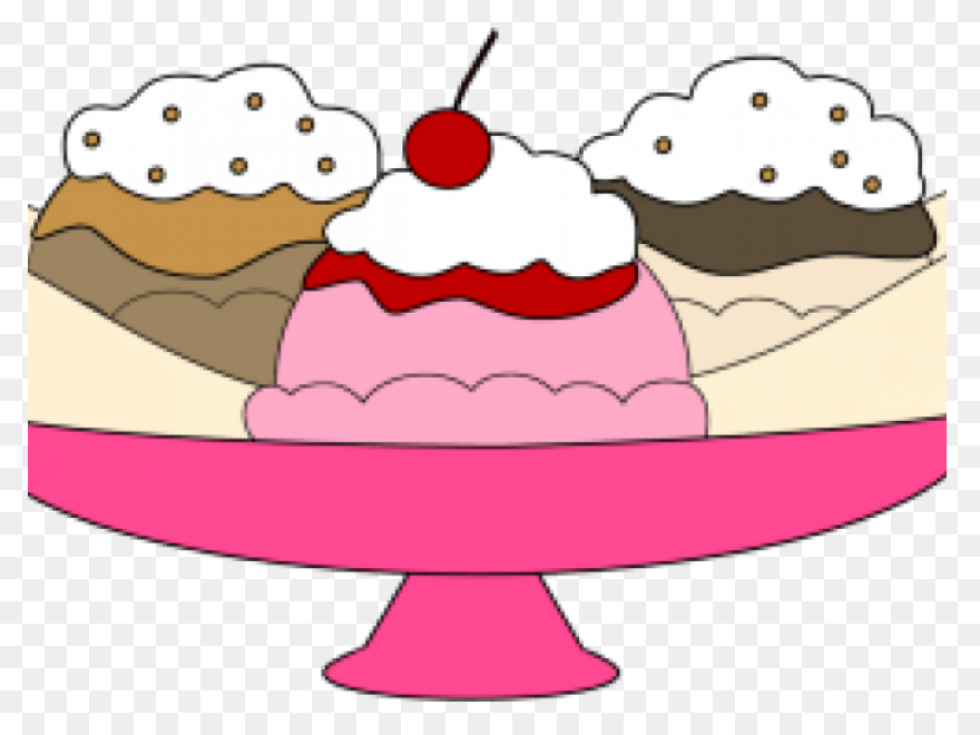 Banana Split With Sprinkles Clip Ar