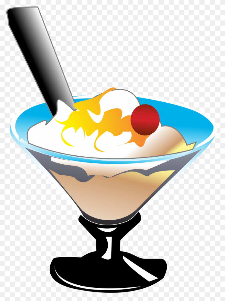 Banana Split With Sprinkles Clip Ar