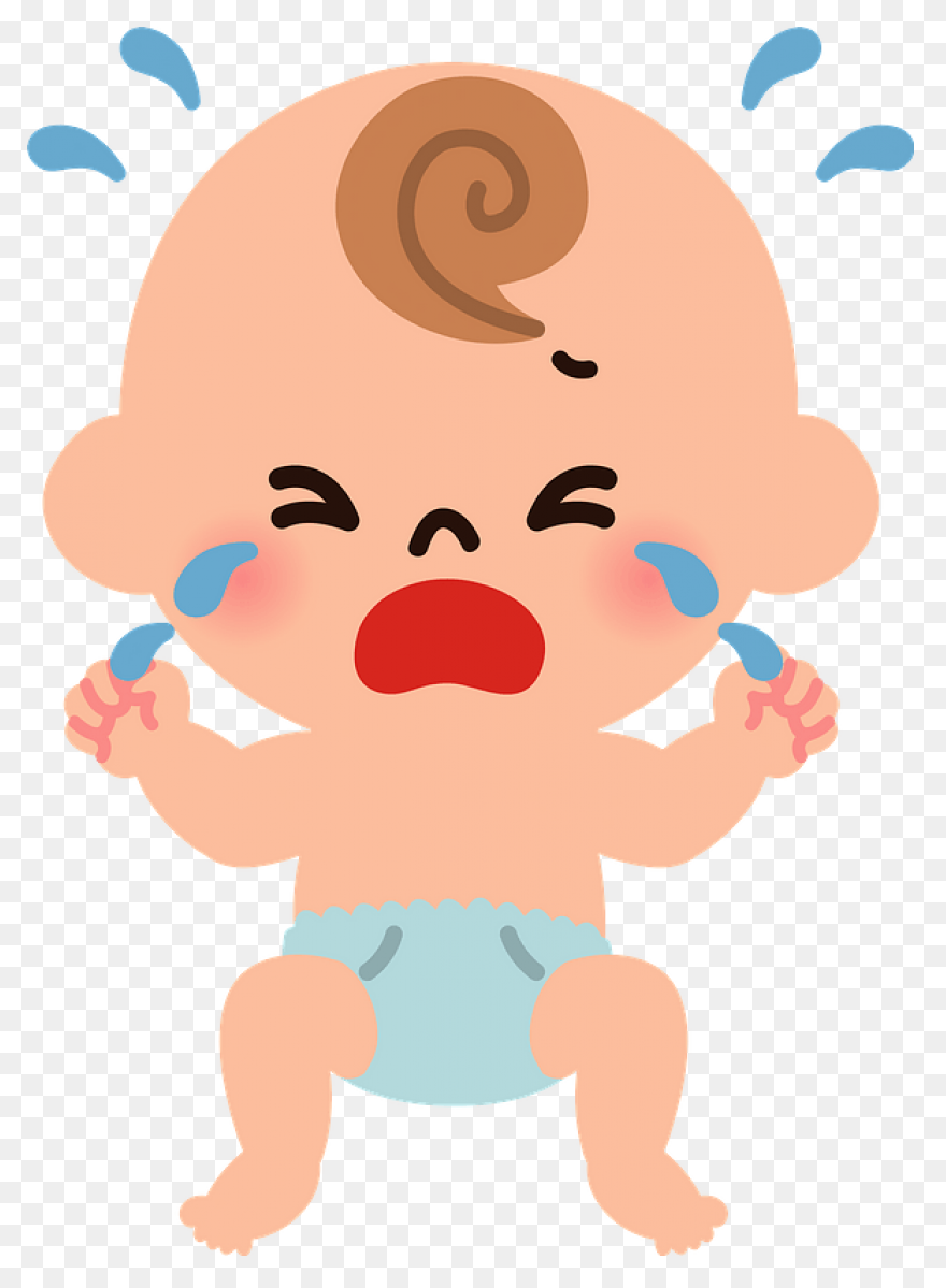 Crying Face Clipart - Crying Baby F