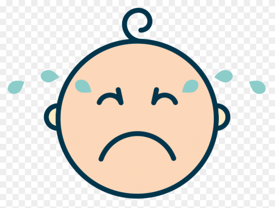 Crying Face Clipart - Crying Baby F