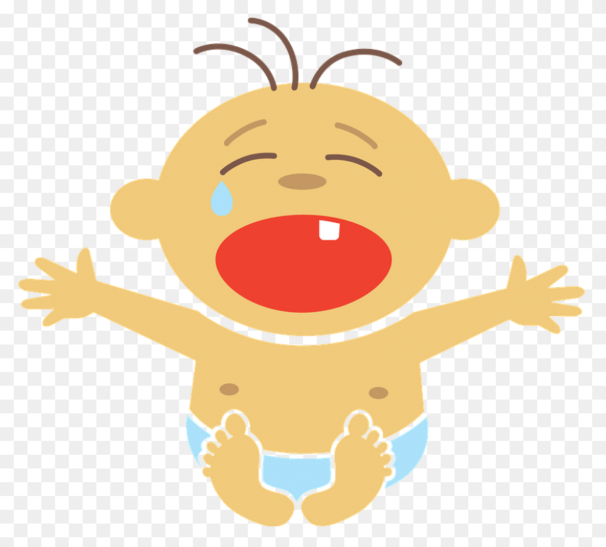 Crying Face Clipart - Crying Baby F