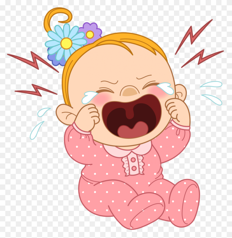 Crying Face Clipart - Crying Baby F