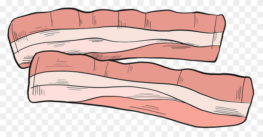 Bacon Ham Breakfast Clip Art - Baco