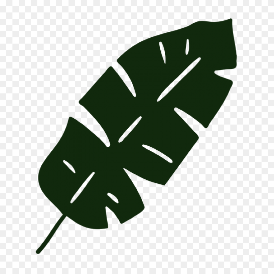 Plate Clipart Banana Leaf - Cartoon