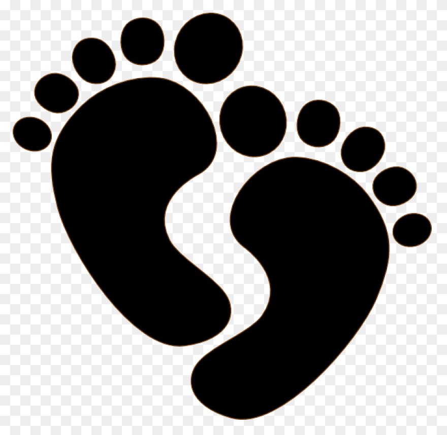 Download Hd Vector Footprints Silhouette - Baby Footprints