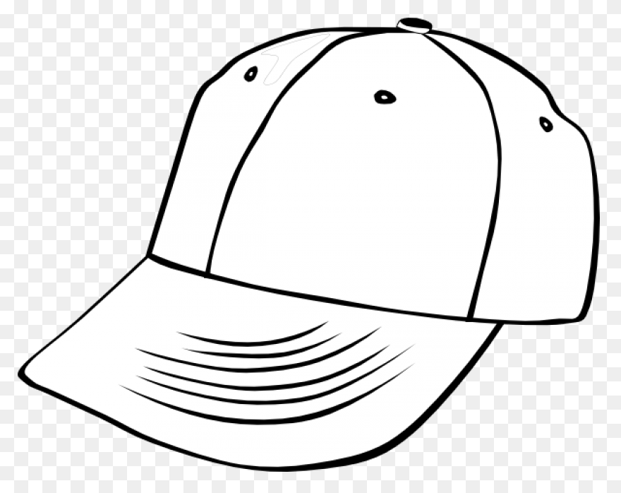 Hat Baseball Cap Outlines White - Baseball Hat