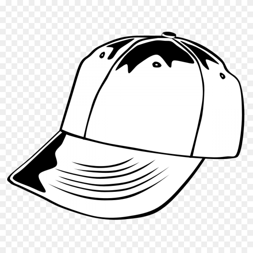 Hat Baseball Cap Outlines White Hat