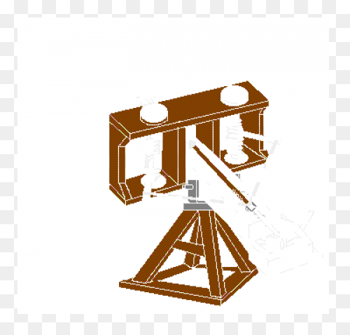 3D Ballista Catapult Transparent Pn
