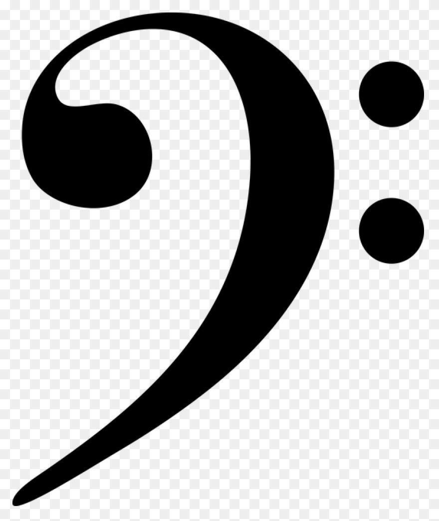 Free Bass Clef Transparent Backgrou