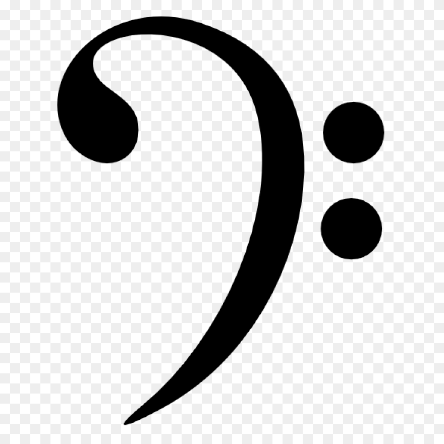 Free Bass Clef Transparent Backgrou