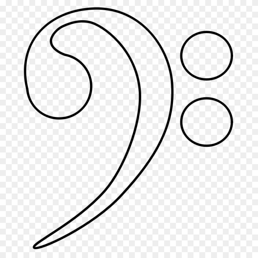 Free Bass Clef Transparent Backgrou