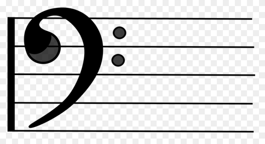 Free Bass Clef Transparent Backgrou
