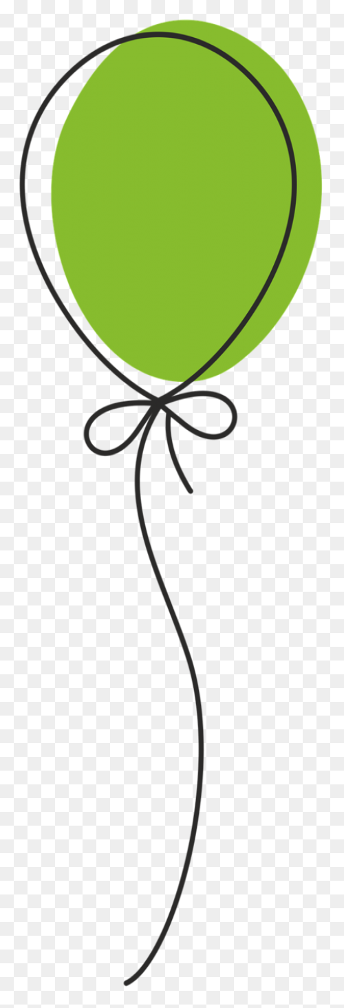 Balloon String Png Globo Verde - Balloon String