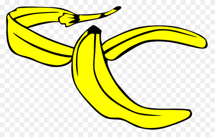 Banana Peel Clipart - Banana, Banan