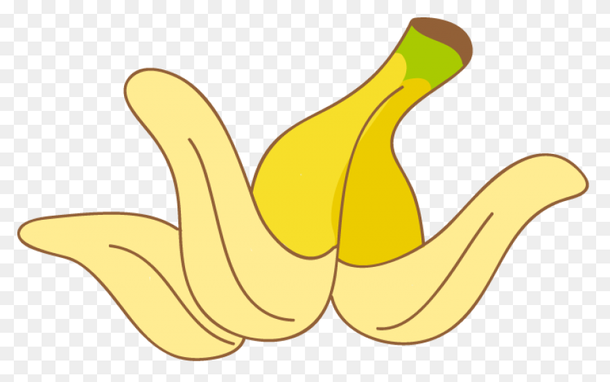 Banana Peel Clipart - Banana, Banan
