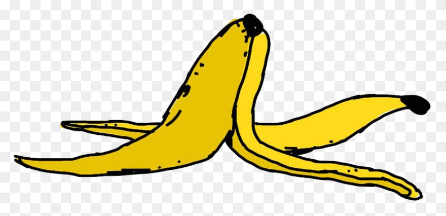 Banana Peel Clipart - Banana, Banan