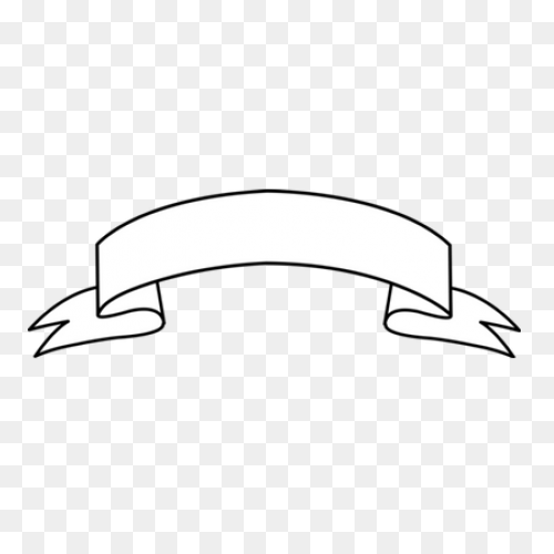 Ribbon Black And White Banner Clip 