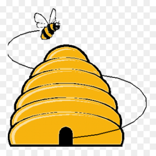 Bee Hive Clipart Yellow Bee - Bumbl