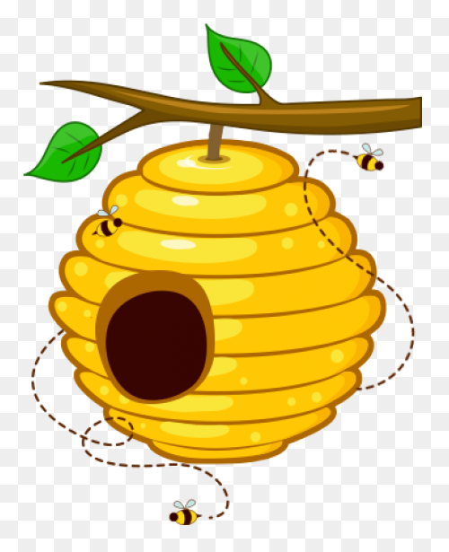 Bee Hive Clipart Yellow Bee - Bumbl