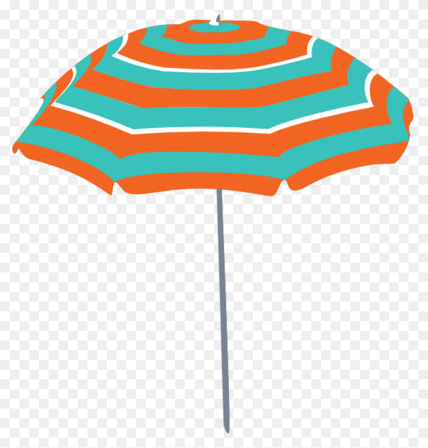 Transparent Background Beach Umbrel