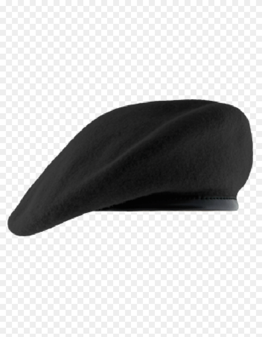 Fitted Beret W/leather Sweatband Unlined - Beret