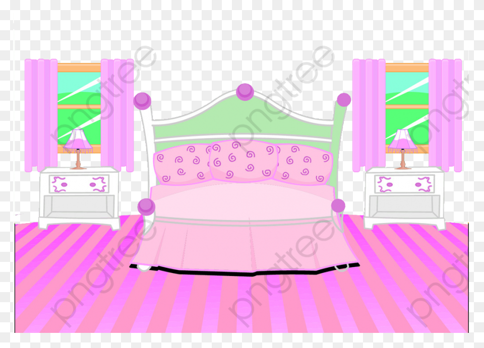 Indoor Scene Pink Floor Bedroom - Bedroom