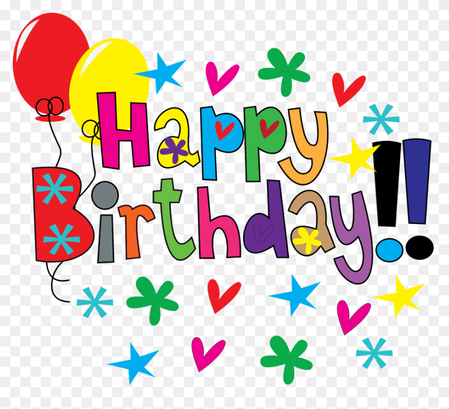 Happy Birthday Clipart Colorful - H