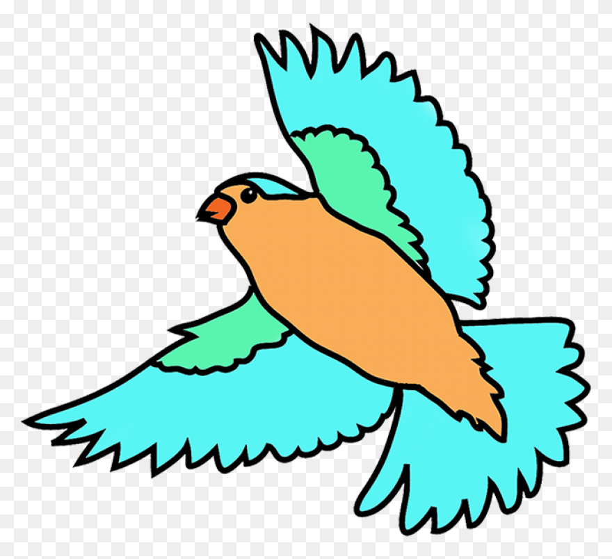 Purple Big Eyed Bird Drawing | Free