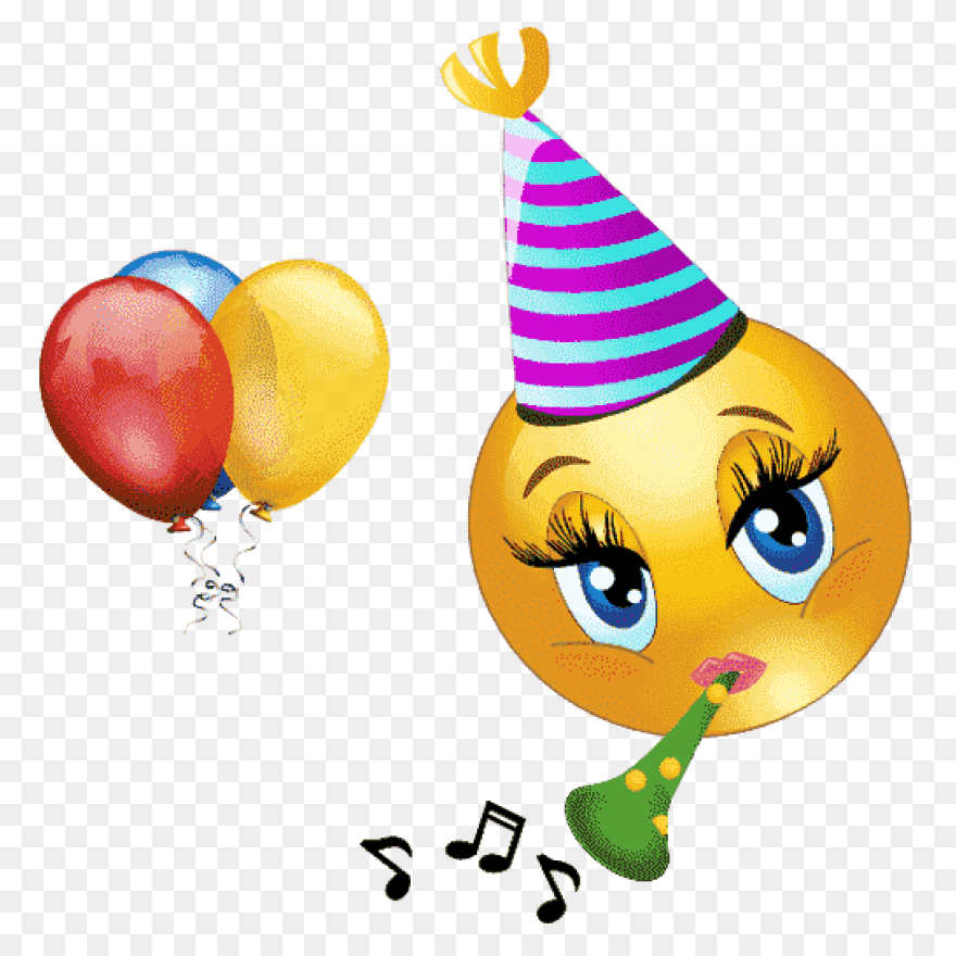 Birthday Party Hard Emoji Png Trans