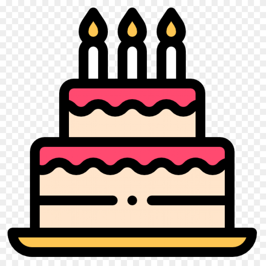 Birthday Cake Free Vector Icons Des