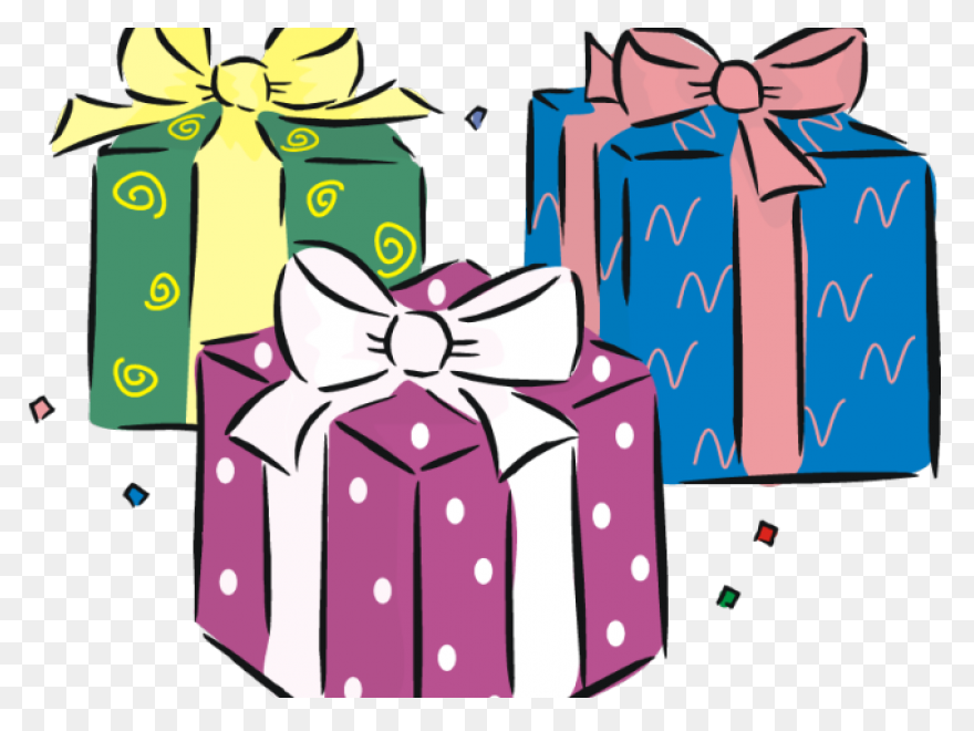 Birthday Present Clipart Clear Background - Birthday Present
