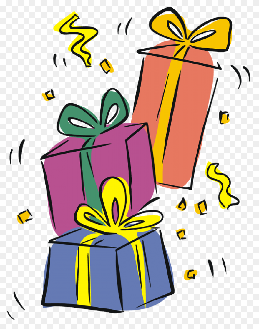 Birthday Present Clipart Clear Back