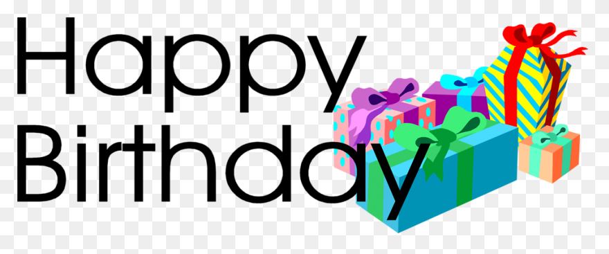 Happy Birthday Text Clip Art Image 