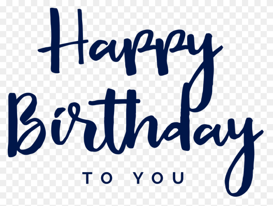 Happy Birthday Text Clip Art Image 