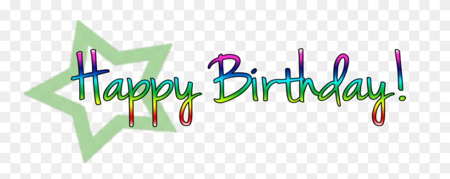 Happy Birthday Text Clip Art Image 