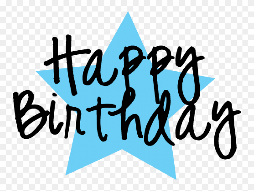 Happy Birthday Text Clip Art Image 