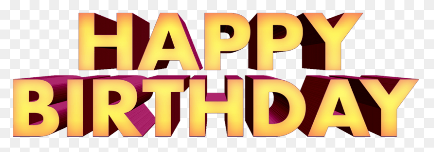 Happy Birthday Text Clip Art Image 
