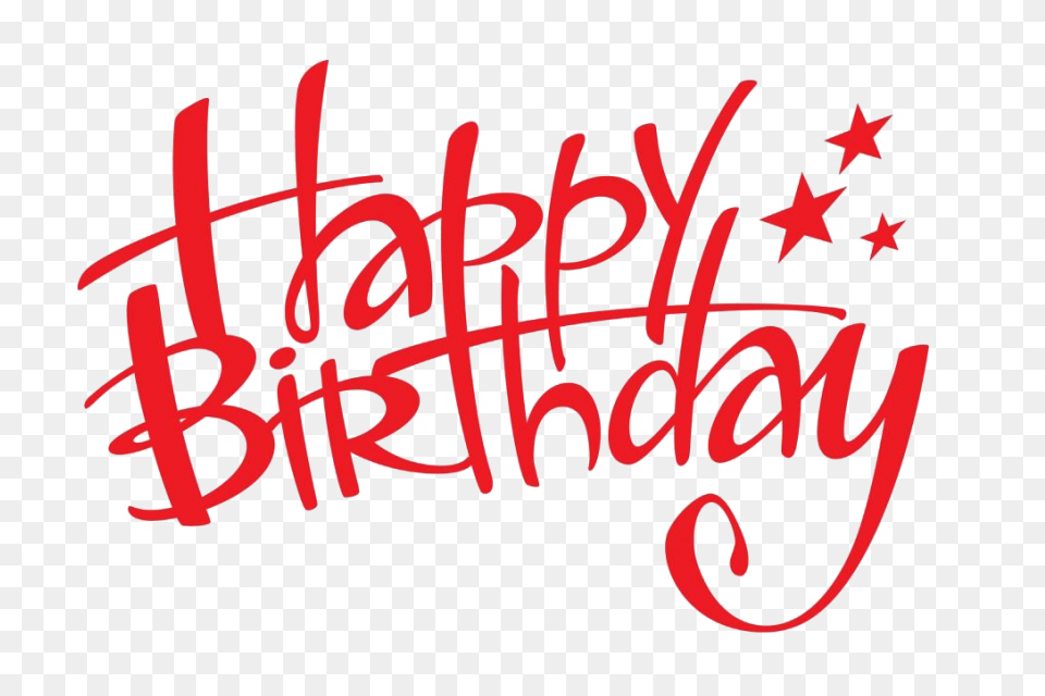 Happy Birthday Text Clip Art Image 