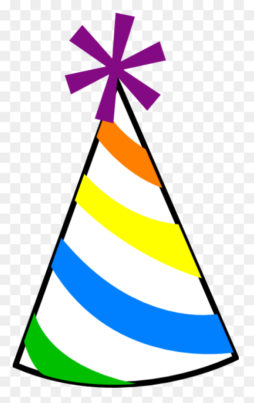 Party Hat Birthday Clip Art - Trans