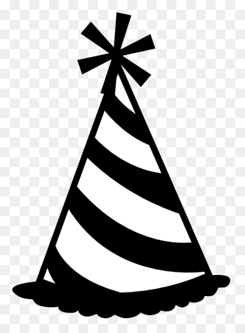 Party Hat Birthday Clip Art - Trans
