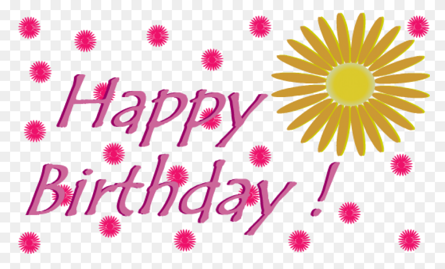 Happy Birthday Sketched Flowers 18�