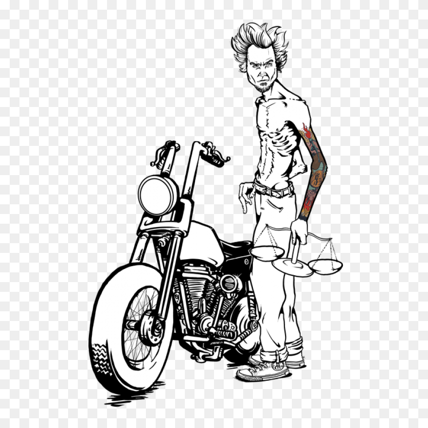 Biker Clip Art - Png Download - Ful