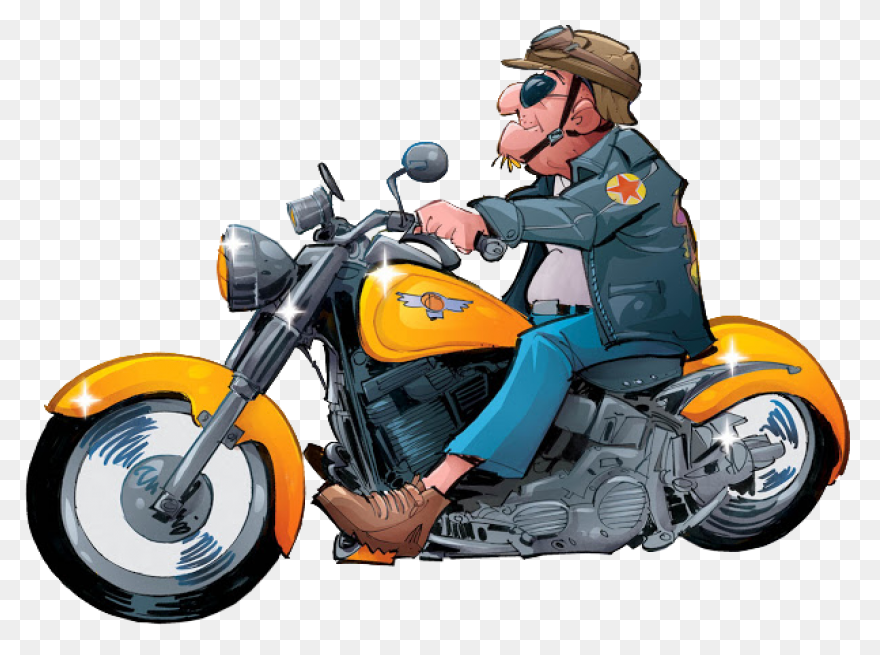 Biker Clip Art - Png Download - Ful