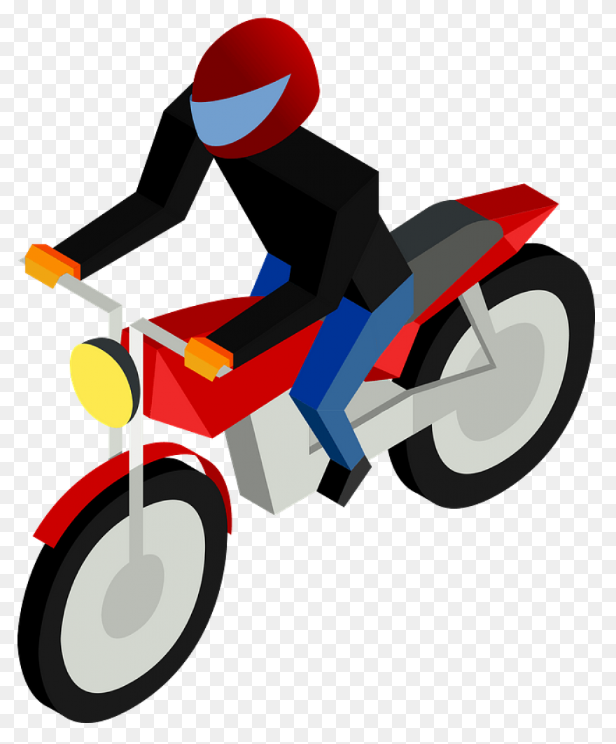 Biker Clip Art - Png Download - Ful