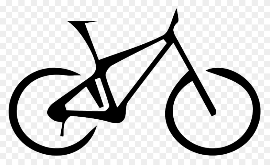 Silhouette Mountain Bike Png Hd - Bike Hd