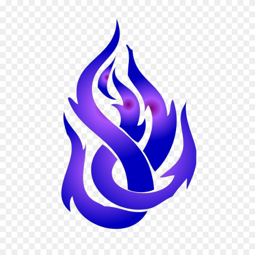 Flames Clipart Blue Fire - Blue Fir