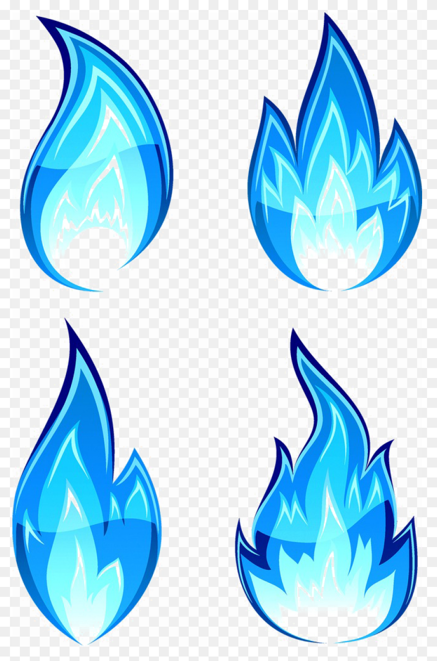Flames Clipart Blue Fire - Blue Fir