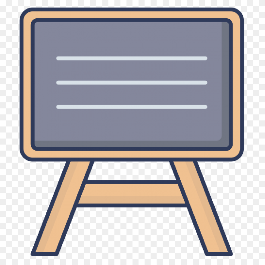 Blackboard With Teacher Clipart - P