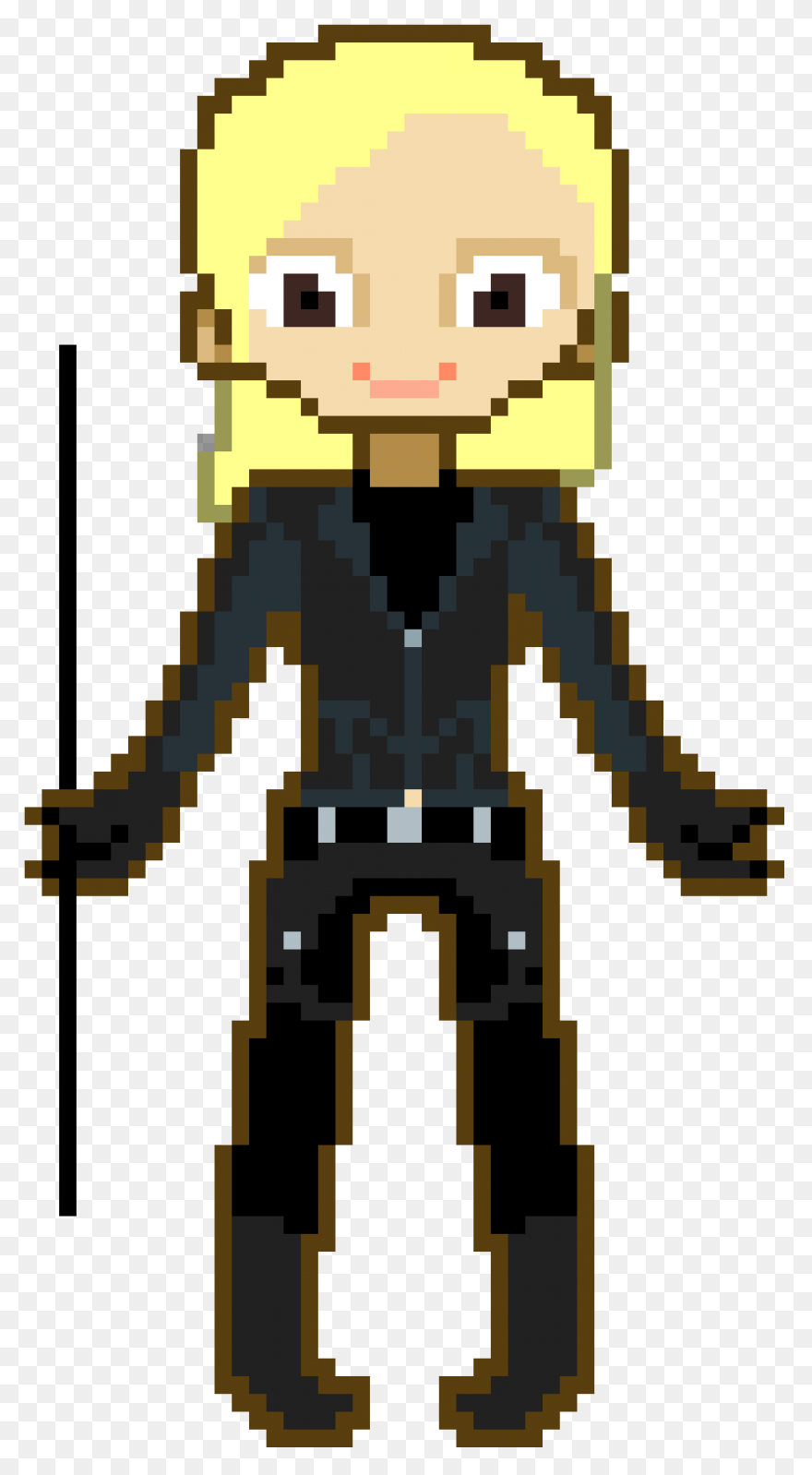 Black Canary Cartoon Clipart Large - Black Canary